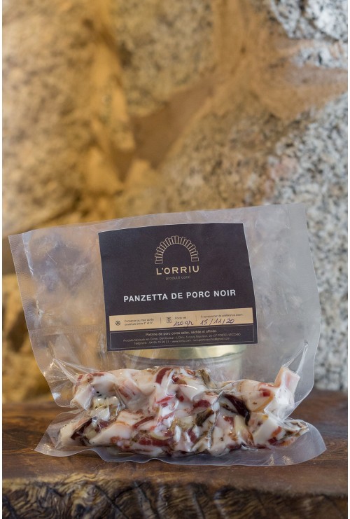 Lardons de panzetta de porc noir 120gr