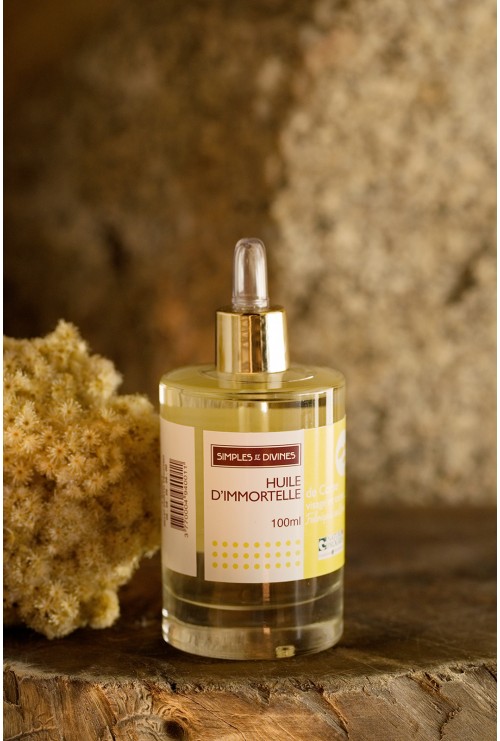 Huiles de soins à l’immortelle de Corse, les simples et divines 100ml