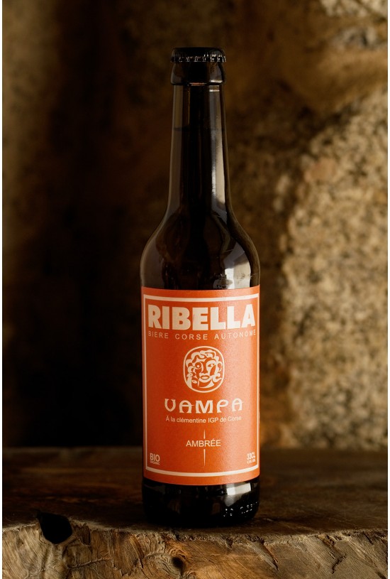 Ribella, Vampa 33cl - bière ambrée à la clémentine IGP de Corse
