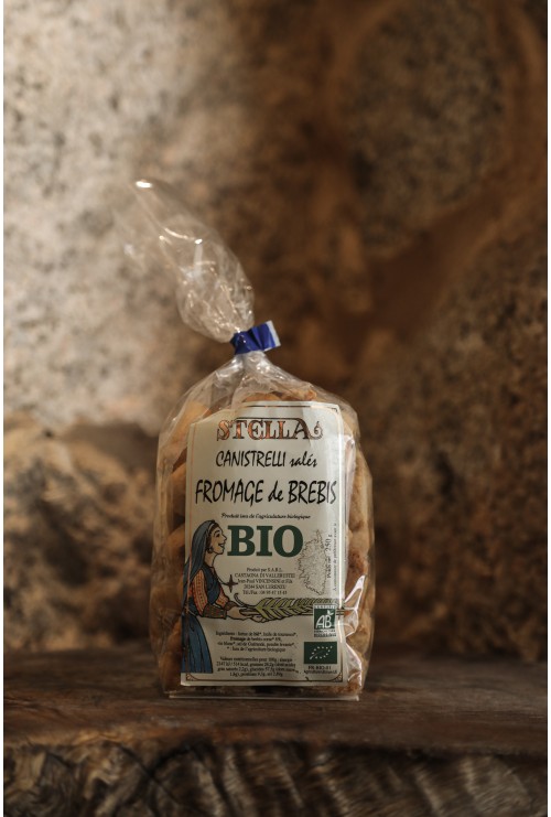 Canistrelli salés Bio au fromage de brebis, Stella