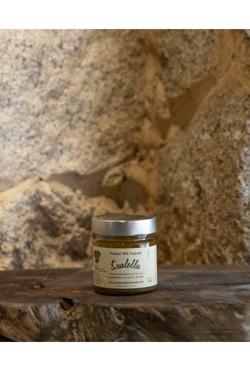 Sualellu , crème de noisettes de Cervioni caramélisées à la vanille de tahiti